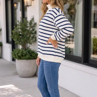 Nicole Ribbed Cuff Hem Sweatshirt
