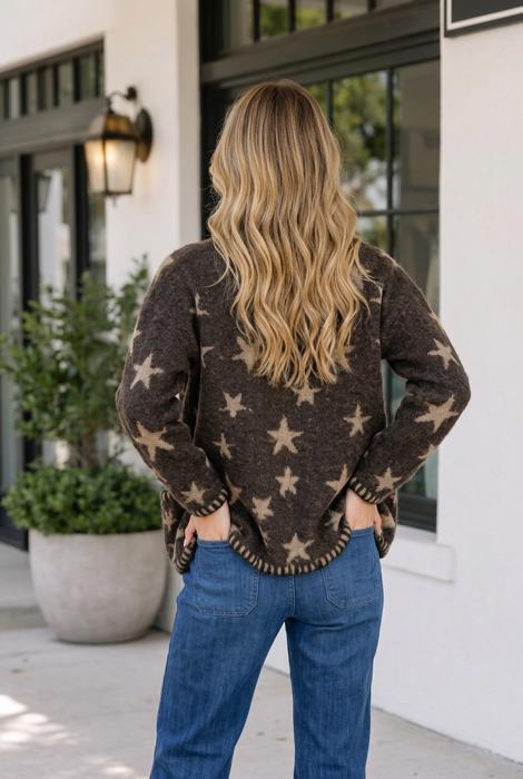 Noel Long Sleeve Shift Cardigan