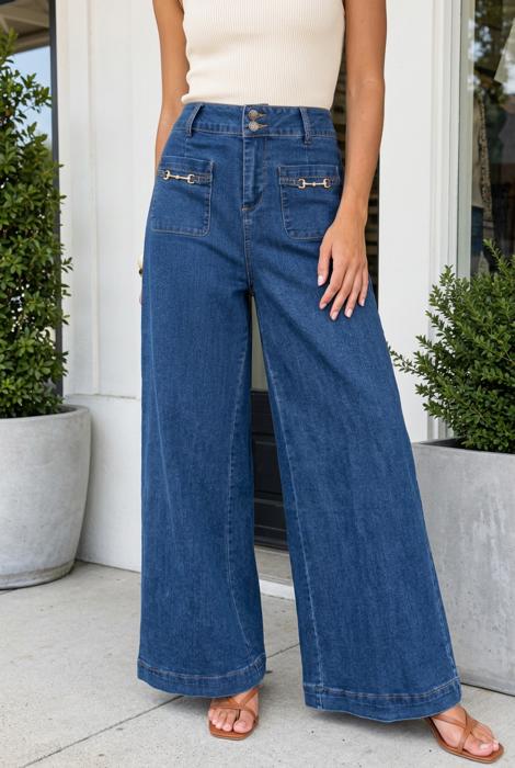 Noelle Patched Wide Leg Pants