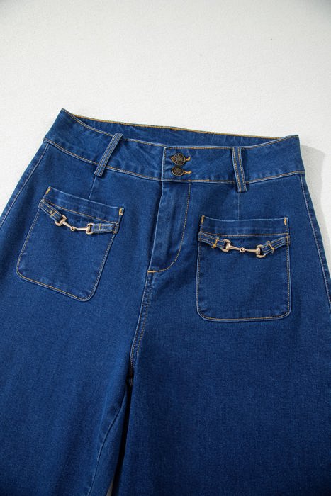 Noelle Patched Wide Leg Pants