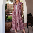 Red Large Noor Flare Sleeveless Maxi Dress