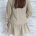 Noor Sleeve Ruffled Mini PLUS Dress