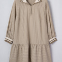  Noor Sleeve Ruffled Mini PLUS Dress