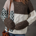 Brown Medium Norah Knotted Loose Fit Sweater