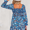  Norava Ruffled Sleeve Floral Dress