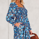 Norava Ruffled Sleeve Floral Dress