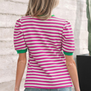  Nova Sleeve Contrast Trim Tee