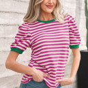  Nova Sleeve Contrast Trim Tee