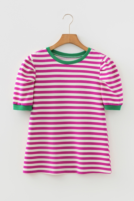 Nova Sleeve Contrast Trim Tee