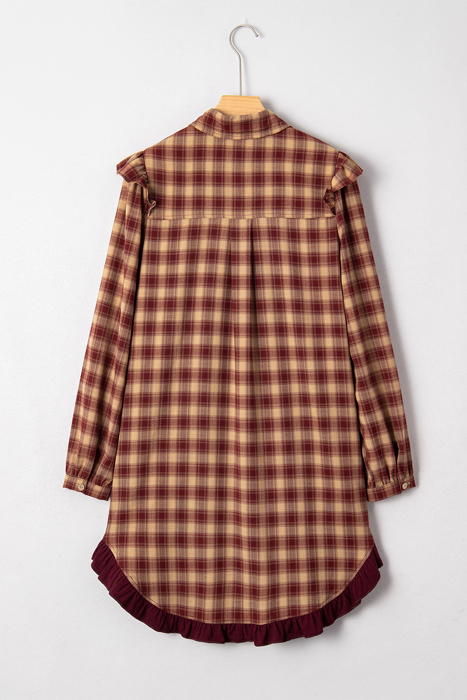 Novalee Mini Shirt Dress Long Sleeve Top