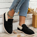 Black Size 8 Nyla Furry Lined Slippers