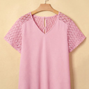  Nyomi Cutout Waffle Knit Blouse