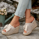 Nyomi Studded Wedge Platform Slippers