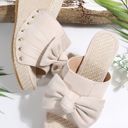  Nyomi Studded Wedge Platform Slippers