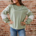  Oaklee Relaxed French Terry Top