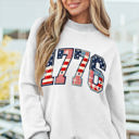  Oakleigh Print Reversible Mock Sweatshirt