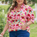  Oaklynn Puff Short Sleeve PLUS Top