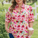  Oaklynn Puff Short Sleeve PLUS Top