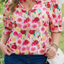  Oaklynn Puff Short Sleeve PLUS Top
