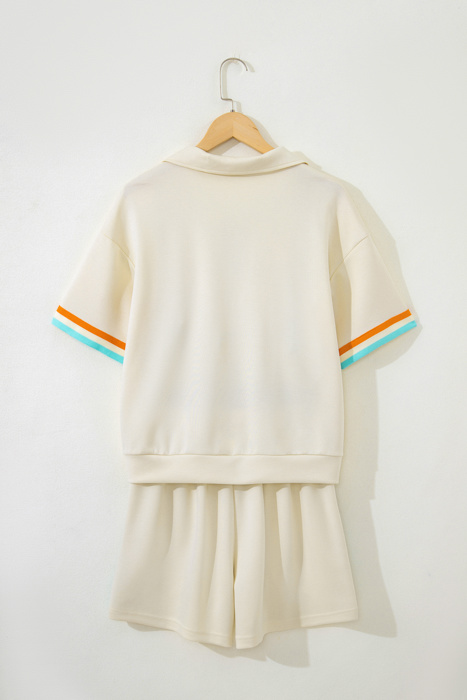 Ocean Half Zip Polo Tee Set