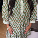  Olivia 4 Sleeve Floral PLUS Dress