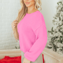  Olivia Backless Bubble Sleeve Sweater