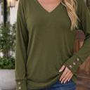  Olivia Sleeve Solid Top Long Sleeve Top