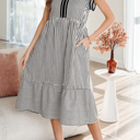  Opal Contrast Trim Midi Dress