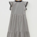  Opal Contrast Trim Midi Dress