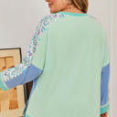  Opal Sleeve Notched top Long Sleeve PLUS Top