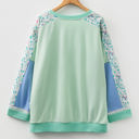  Opal Sleeve Notched top Long Sleeve PLUS Top