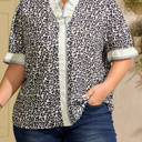  Paige Frilled Short Sleeve PLUS Blouse
