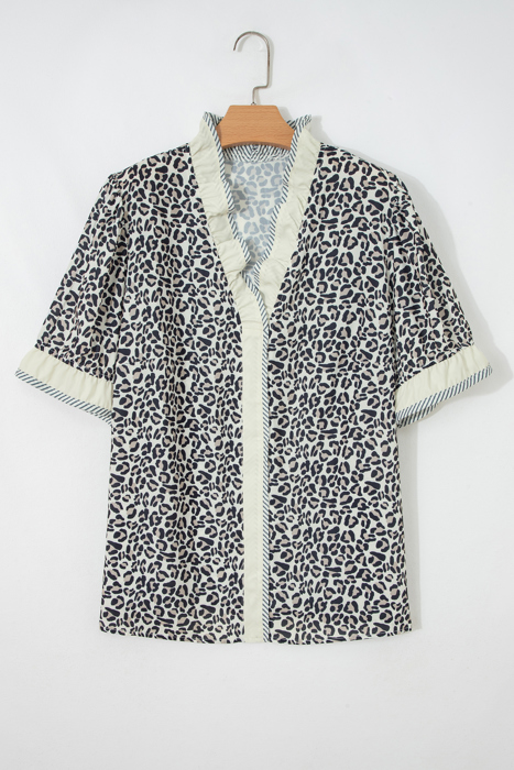 Paige Frilled Short Sleeve PLUS Blouse