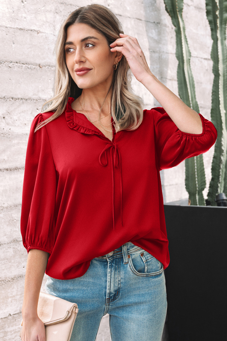 Paislee 3 4 Sleeve Blouse