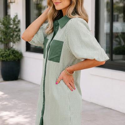 Paisley Puff Sleeve Dress