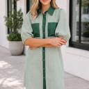  Paisley Puff Sleeve Dress