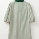  Paisley Puff Sleeve Dress