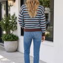  Palmer Block Loose Cuffed Sweater