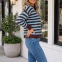  Palmer Block Loose Cuffed Sweater