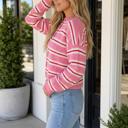  Palmer Striped Drop Shoulder Cardigan