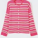 Palmer Striped Drop Shoulder Cardigan