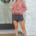  Paloma Detail Floral Lace Blouse