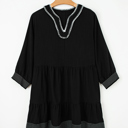  Patara Sleeve Tiered Mini Dress