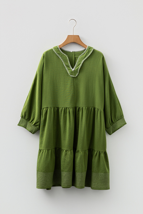 Patara Sleeve Tiered Mini Dress
