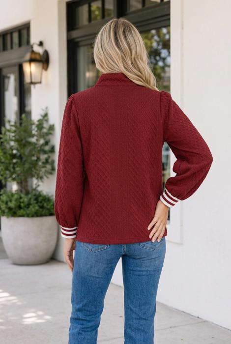 Patience Patchwork Zip Pullover