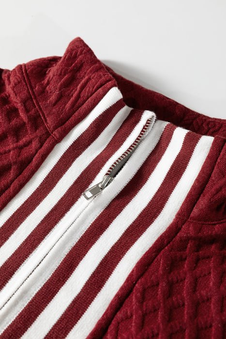 Patience Patchwork Zip Pullover