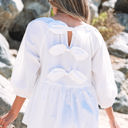  Paula Bow Knot Cutout Back Blouse
