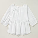 Paula Bow Knot Cutout Back Blouse