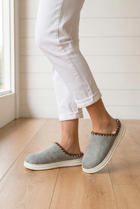 Paula Plush Lined Home Slippers
