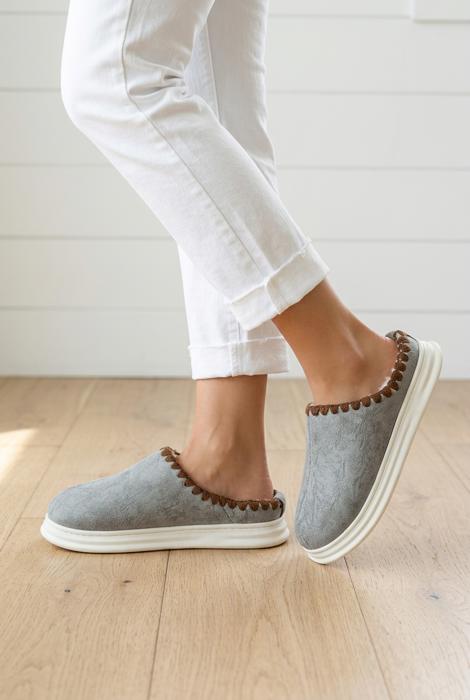 Paula Plush Lined Home Slippers